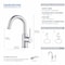 Kibi Circular Single Handle High-Arc Bathroom Sink Faucet C-KBF1021CH-KPW100CH - alternate 6